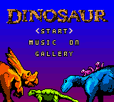 Dinosaur (USA) Title Screen